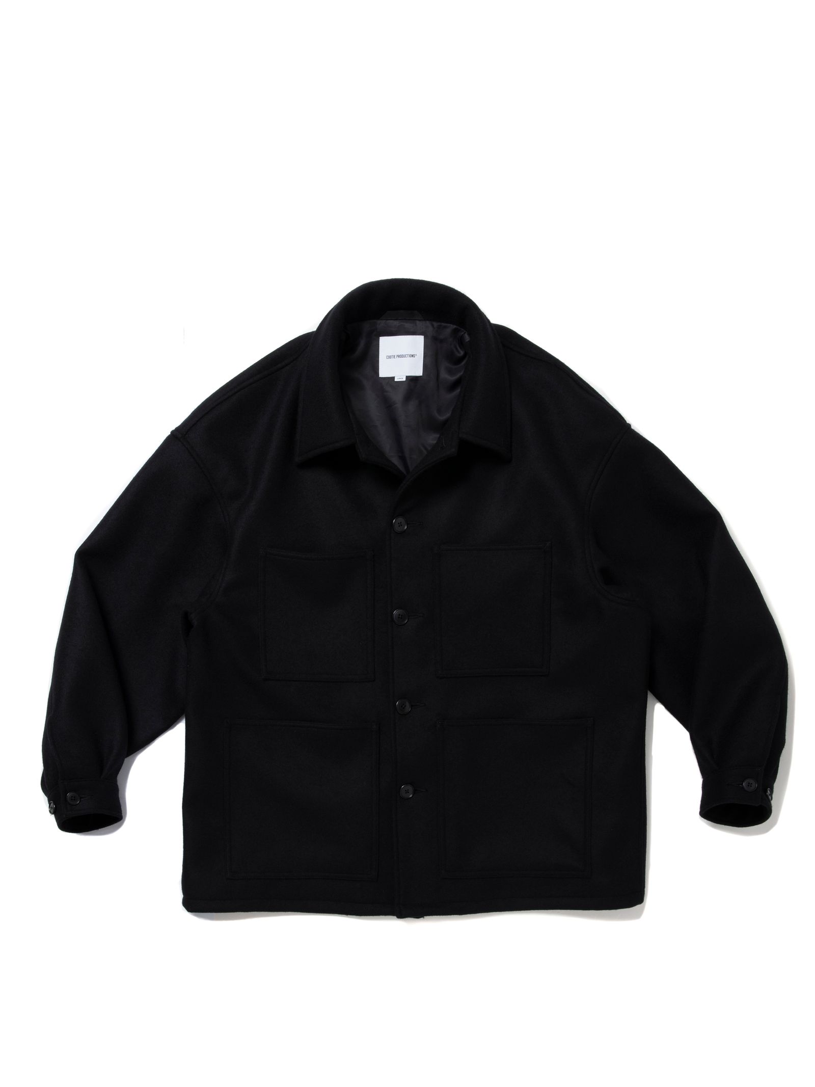 Wool Melton Coverall / BLACK / メルトンカバーオール / CTE-25A220