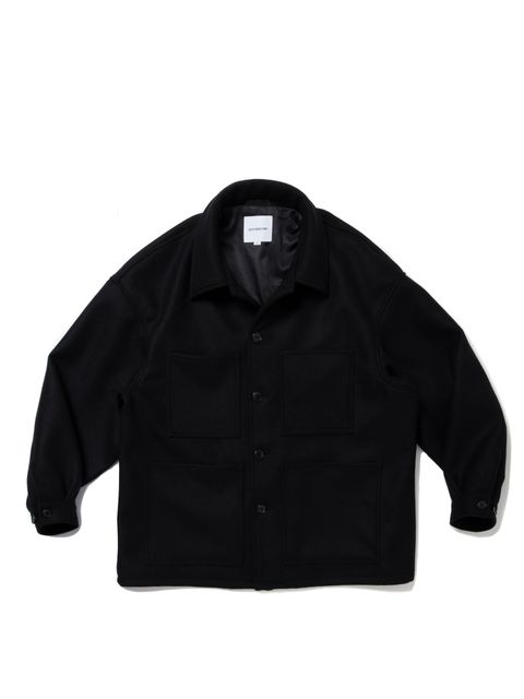 Wool Melton Coverall / BLACK / メルトンカバーオール / CTE-25A220