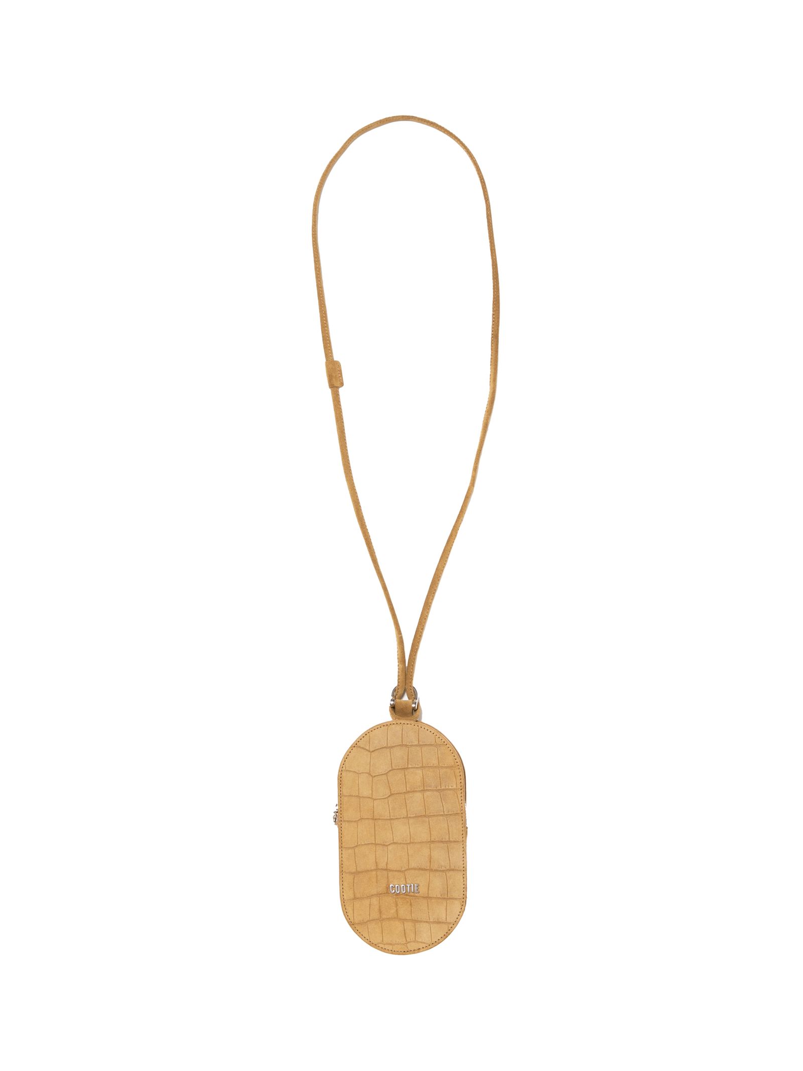 Leather Pill Bag / Beige Embossed Suede /  ショルダーバッグ / CTE-26S515