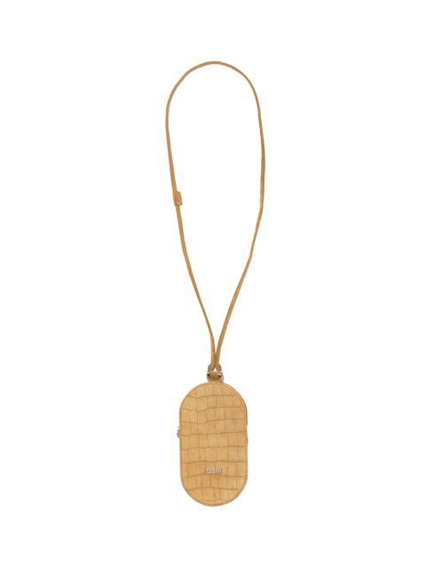 Leather Pill Bag / Beige Embossed Suede /  ショルダーバッグ / CTE-26S515