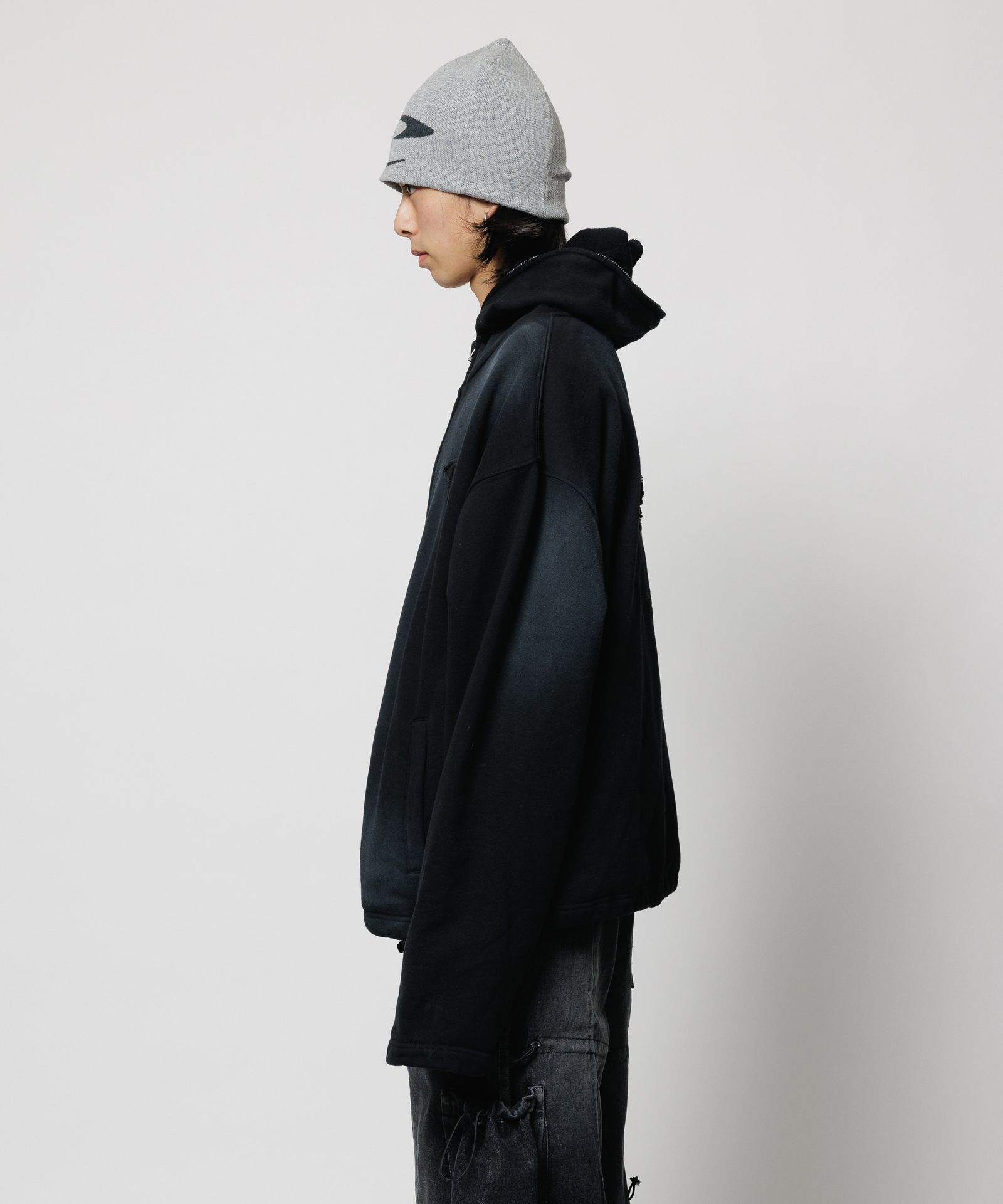 CPG LOGO FADE ZIP HOODIE / BLACK / フェードジップパーカー / FS1883