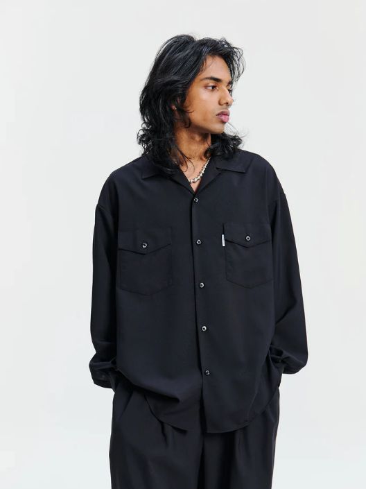 T/W L/S Scout Shirt / BLACK / スカウトシャツ / CTE-26S401-PLAIN