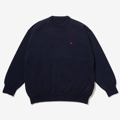 THERMAL JERSEY CREW NECK KNIT / NAVY
