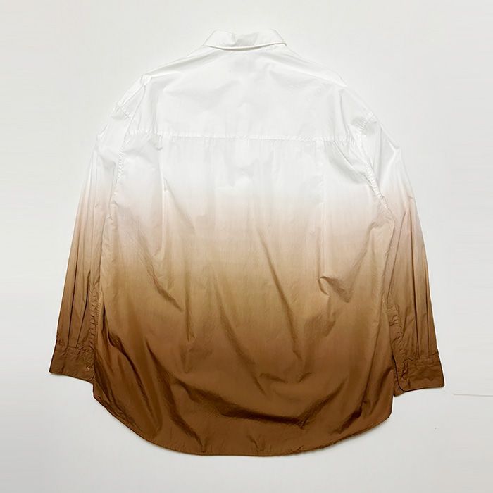 Broad L/S Oversized Regular Collar Shirt / BROWN