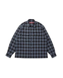 Check L/S Shirt (25aw-2) / BLUE / チェックシャツ