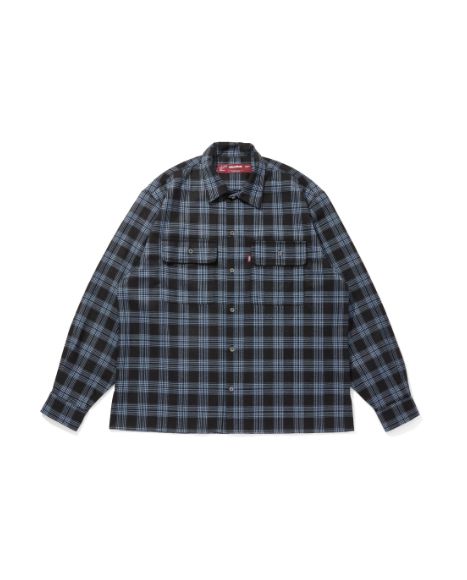 Check L/S Shirt (25aw-2) / BLUE / チェックシャツ