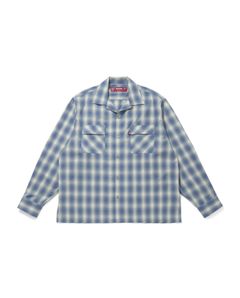 Ombre Check L/S Shirt(26aw) / Blue / オンブレ チェック シャツ