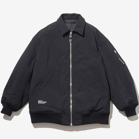 TACTICAL WOOL BOMBER JACKET / BLACK