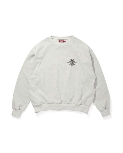 H&S Sweat Shirt(25aw) / L-GRY / ロゴ入りスウェット