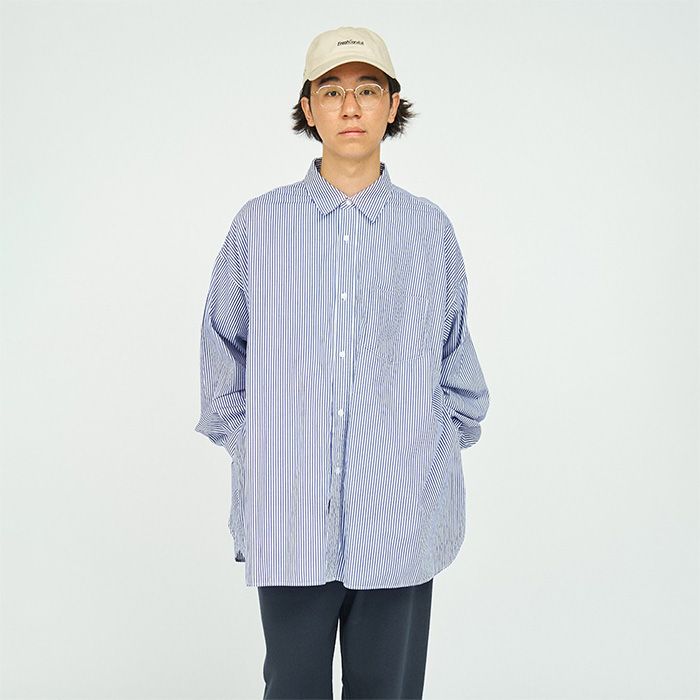 CORPORATE UNIFORM L/S SHIRT / BLUE STRIPE