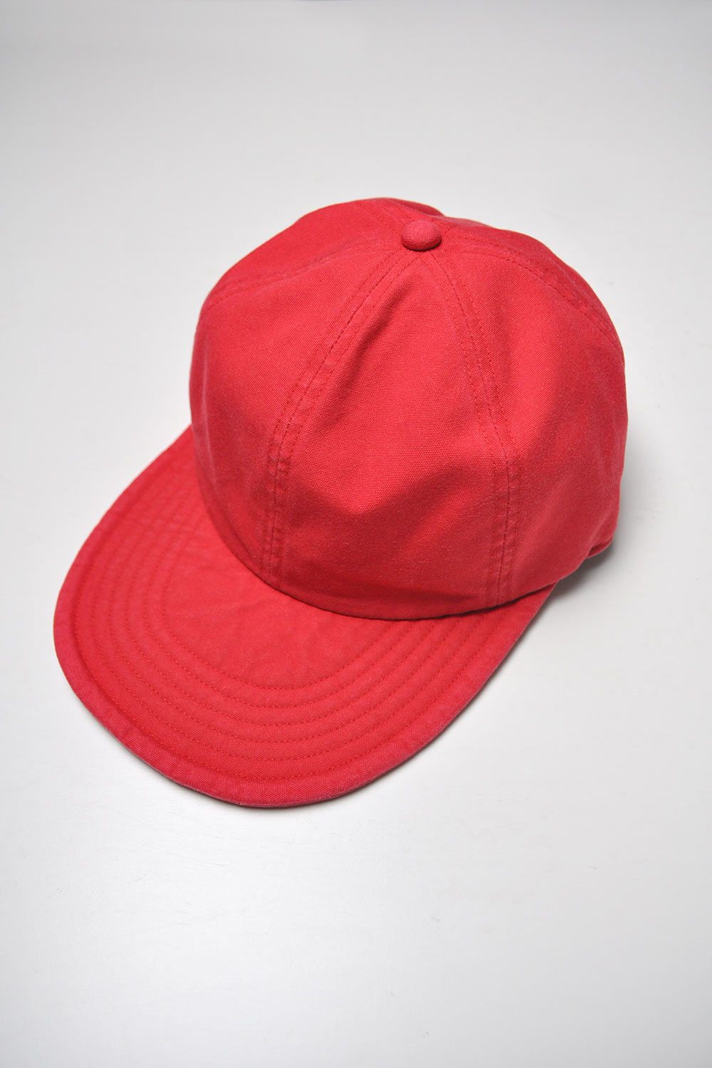 WASHED SIMPLE CAP / Red - F