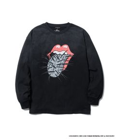 CACTUS TONGUE L/S T-SHIRT(The Rolling Stones) / BLACK / プリント ティーシャツ / The Rolling Stones