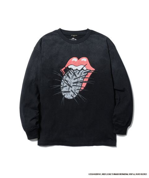 CACTUS TONGUE L/S T-SHIRT(The Rolling Stones) / BLACK / プリント ティーシャツ / The Rolling Stones