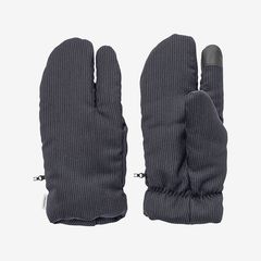 Melange Pique 3-Finger Gloves / Black