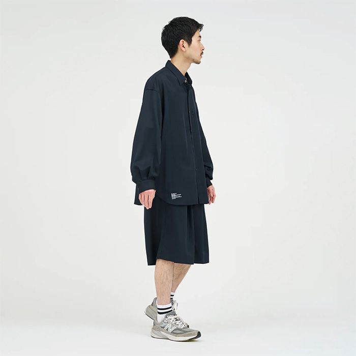 COOLFIBER UTILITY REGURLAR COLLAR SHIRT / NAVY