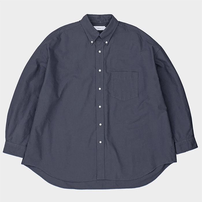 Oxford L/S Oversized B.D Shirt / Gray