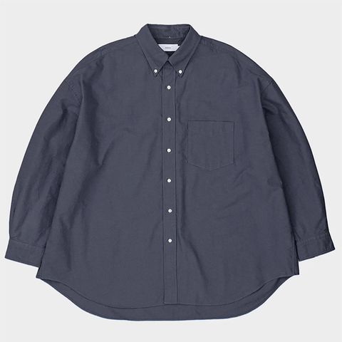 Oxford L/S Oversized B.D Shirt / Gray