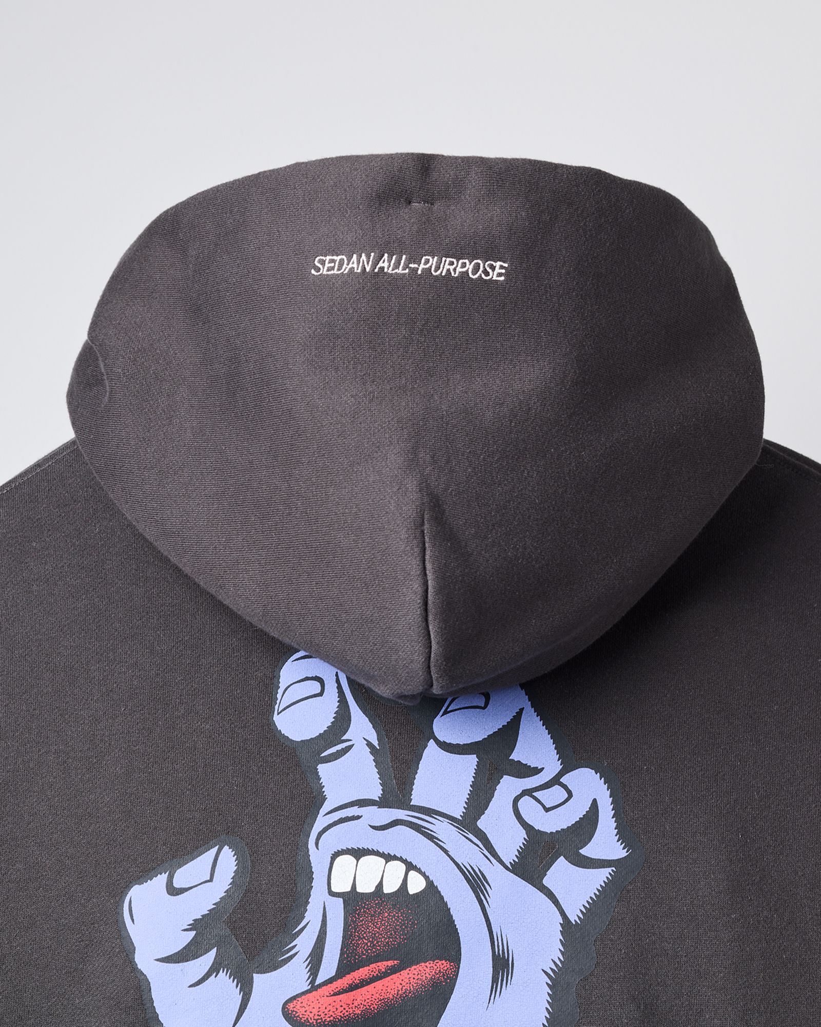 SANTA CRUZ / SCREAMING HAND HOODIE / Faded Black
