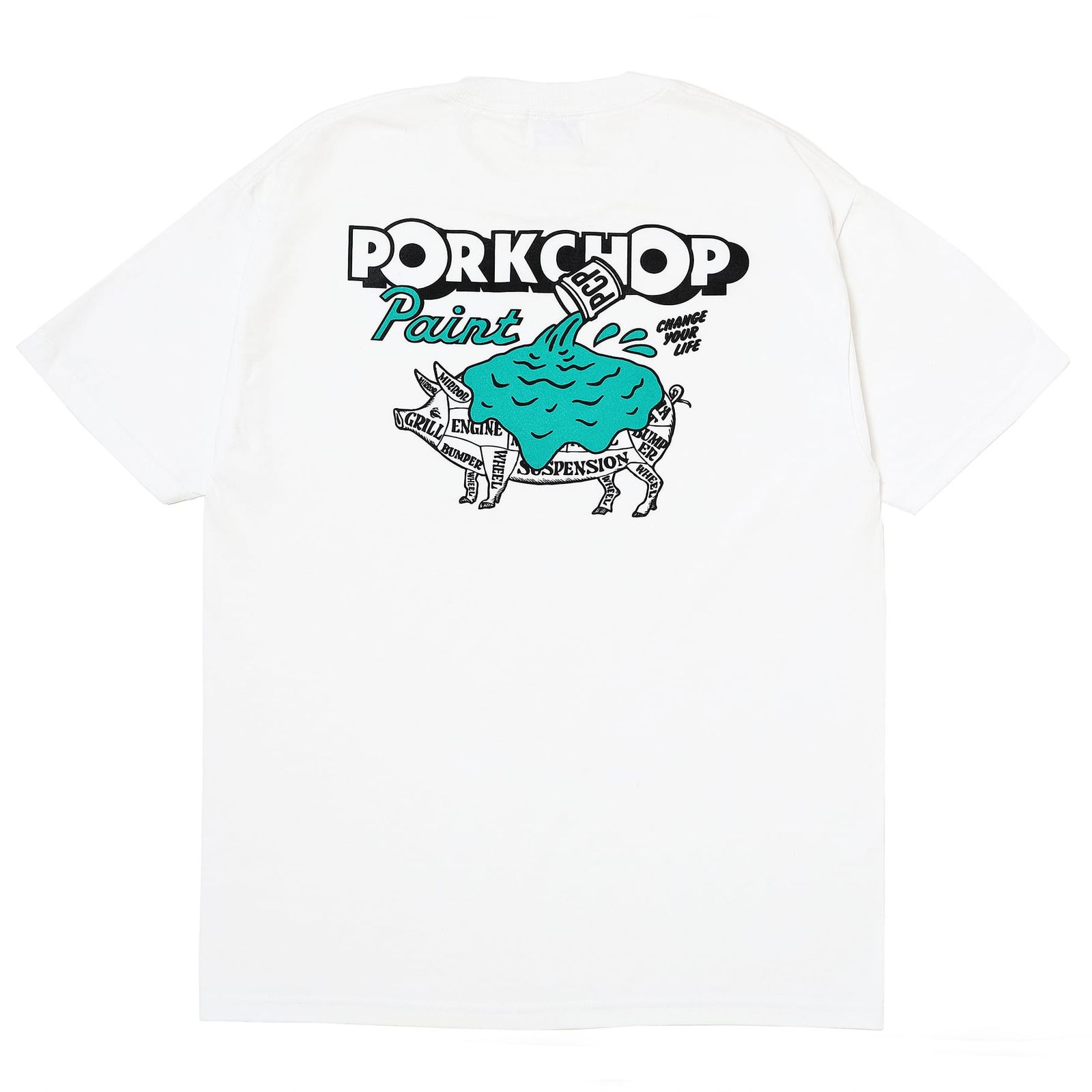 PCP PORK TEE / WHITE / プリント ティーシャツ