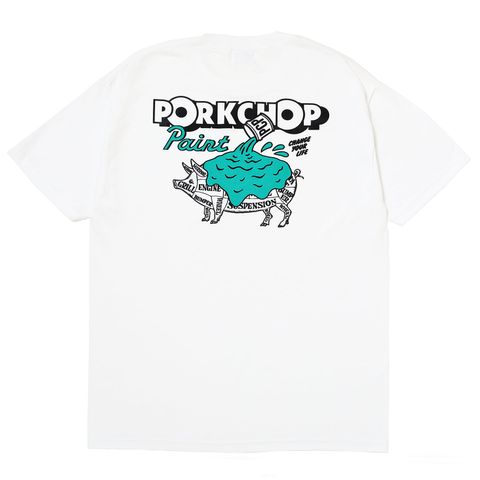 PCP PORK TEE / WHITE / プリント ティーシャツ