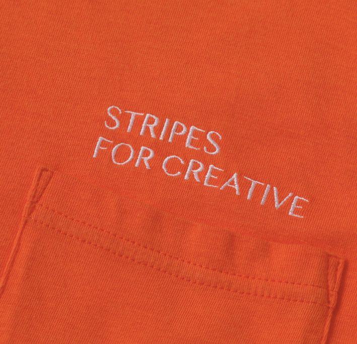 SUPER BIG FLAT POCKET SS TEE | ORANGE