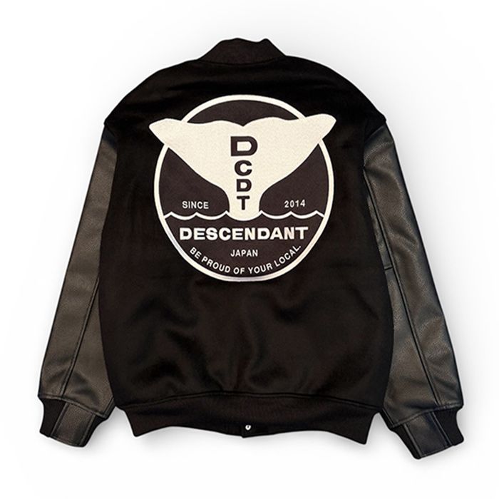 FLUKE UP VARSITY JACKET / BLACK