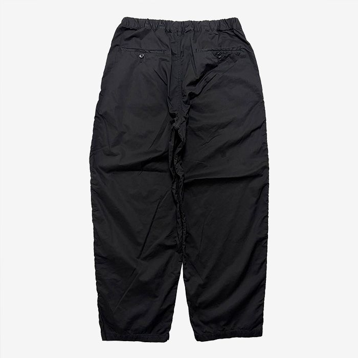 Garment Dyed Typewritter Oversized Slacks / Black
