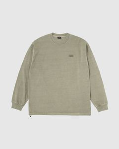 PIGMENT DYED L/S TEE / MOTTLED KHAKI