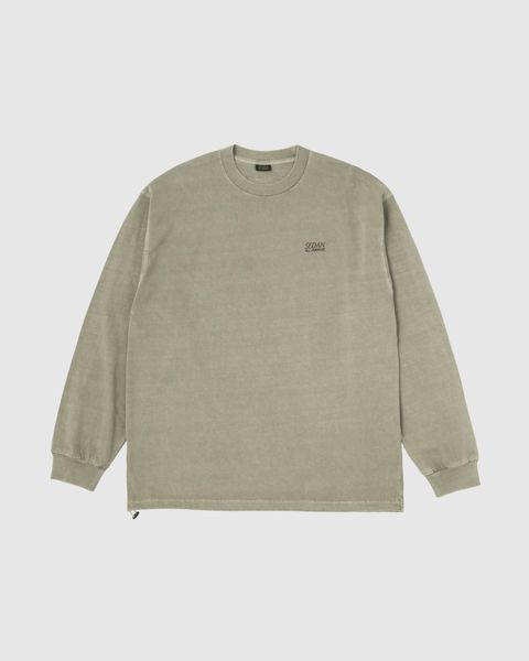 PIGMENT DYED L/S TEE / MOTTLED KHAKI