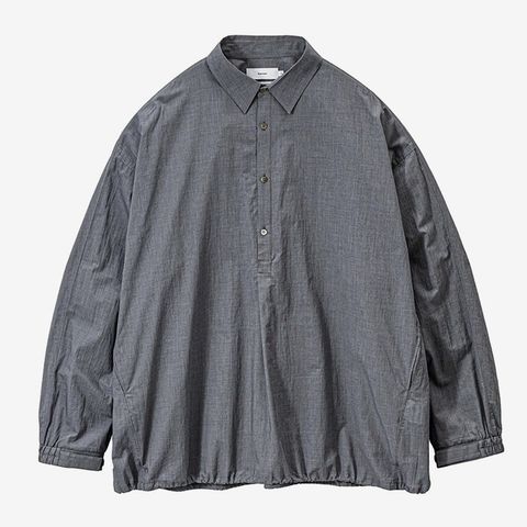 Seersucker Pullover Shirt / Gray