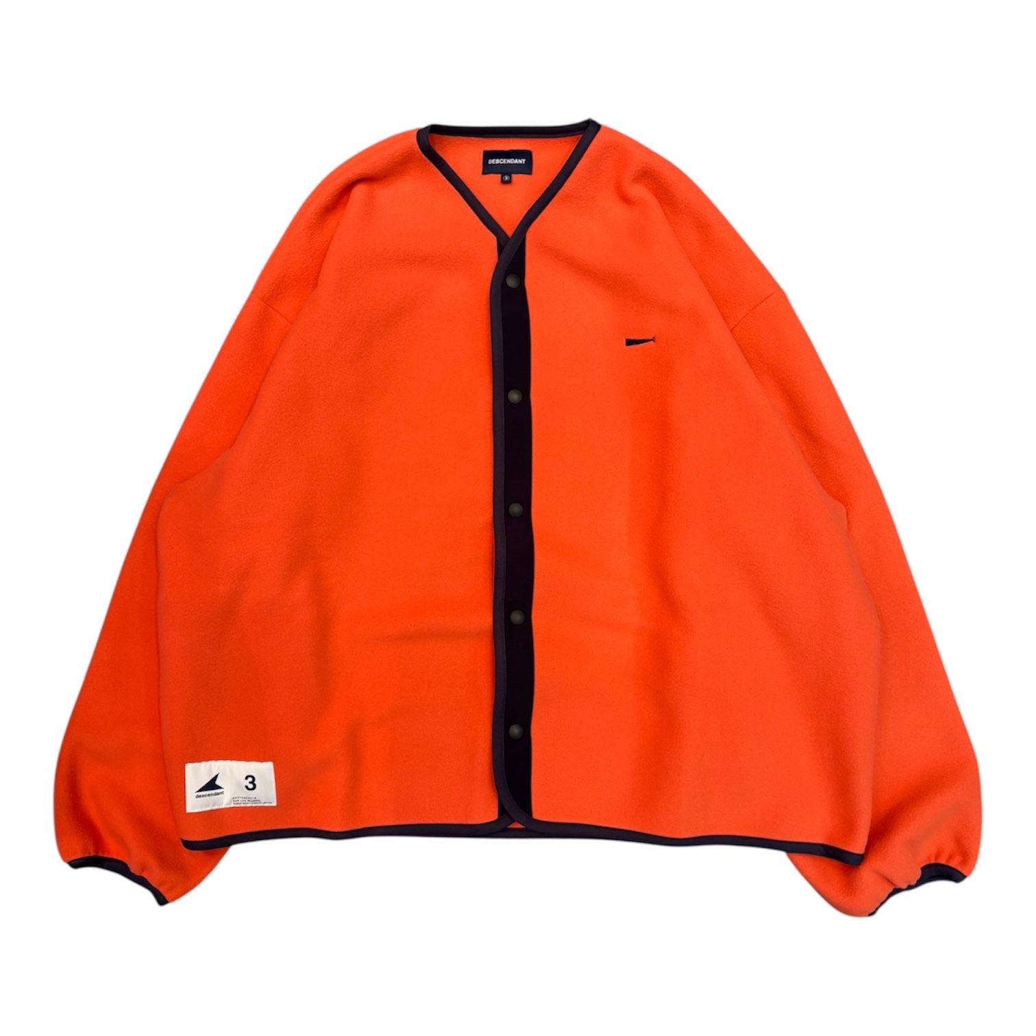 KNOT FLEECE CARDIGAN / ORANGE