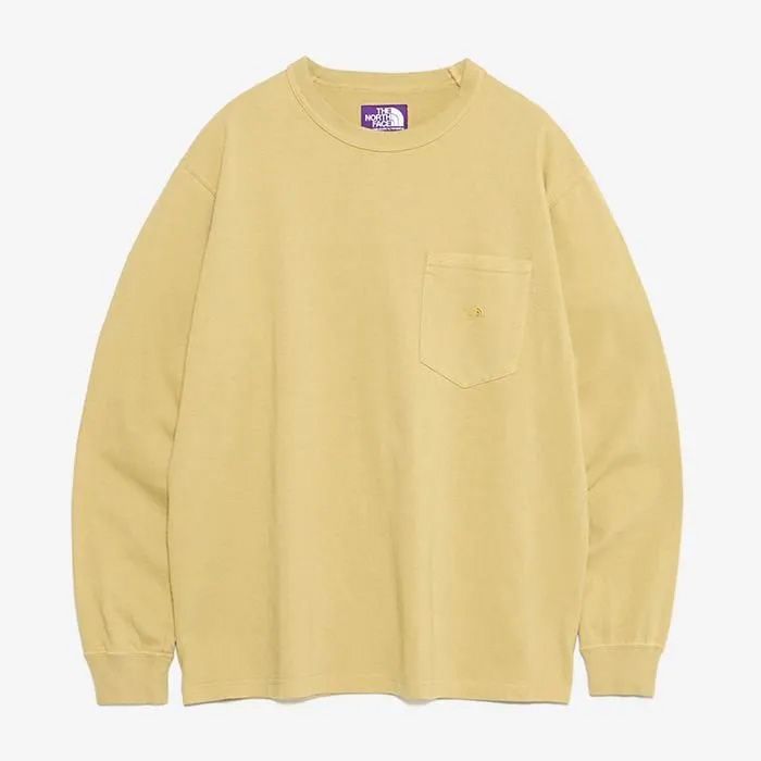 8oz Field Long Sleeve Pocket Tee / LK(Light Khaki)