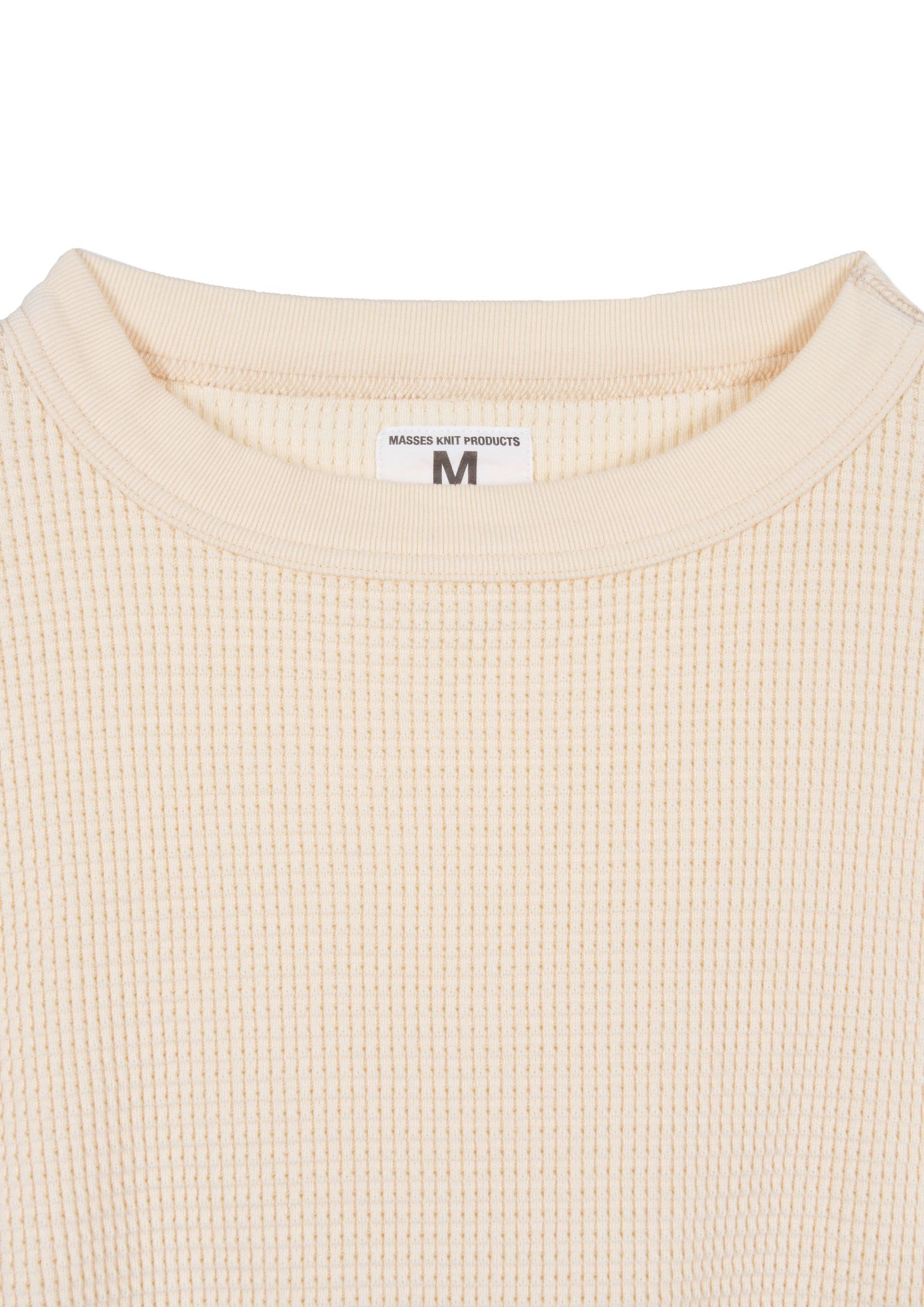 WAFFLE SWEAT CREW / NATURAL