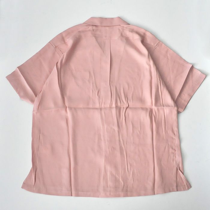 トップス DESCENDANT PIER OPEN COLLAR SS SHIRT DESCENDANT - PIER OPEN COLLAR SS SHIRT / PINK | Stripe