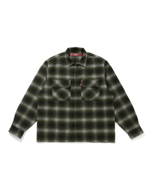 Wool Ombre Check L/S Shirt(26aw) / OD / オンブレ チェック シャツ