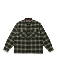 Wool Ombre Check L/S Shirt(26aw) / OD / オンブレ チェック シャツ