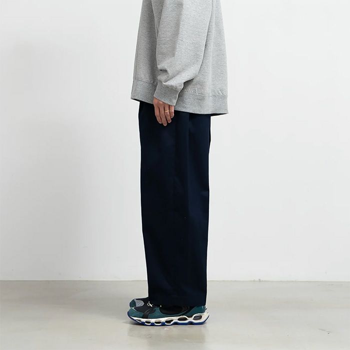 Westpoint Chino Wide Tapered Trousers  / NAVY