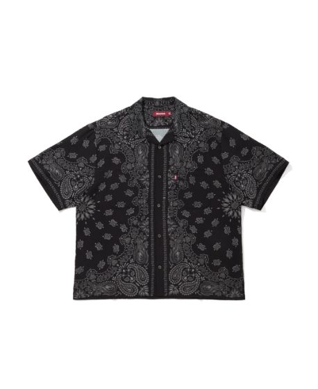 Bandana S/S Shirt / BLK / バンダナ柄シャツ