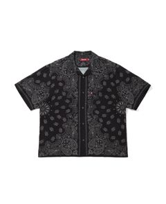 Bandana S/S Shirt / BLK / バンダナ柄シャツ