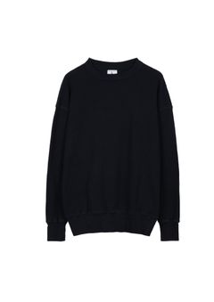 WAFFLE SWEAT CREW / BLACK