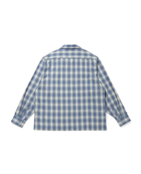 Ombre Check L/S Shirt(26aw) / Blue / オンブレ チェック シャツ