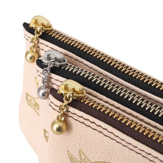 NEW BIKER WALLET / BLACK×GOLD / 福禄寿