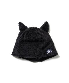 FLEECE FOX BEANIE / BLACK / フリースボアビーニー / FS1838