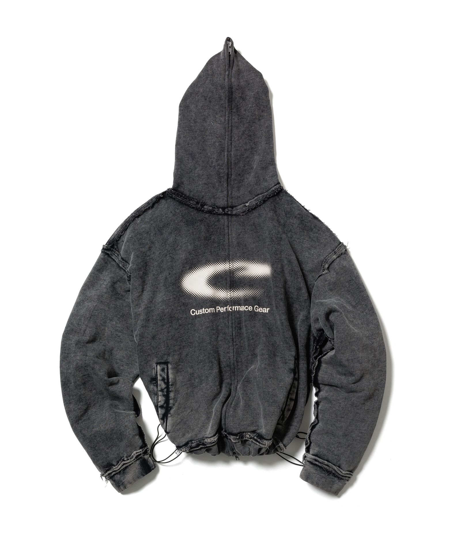 CPG HT LOGO ZIP HOODIE / BLACK / パウダー加工ジップパーカー / FS1887