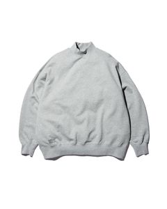 LIGHT OZ MOCK NECK SWEAT / H.GRAY