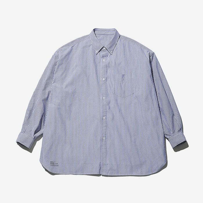 DRY OXFORD CORPORATE L/S B.D SHIRT / BLUE STRIPE