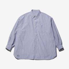 DRY OXFORD CORPORATE L/S B.D SHIRT / BLUE STRIPE