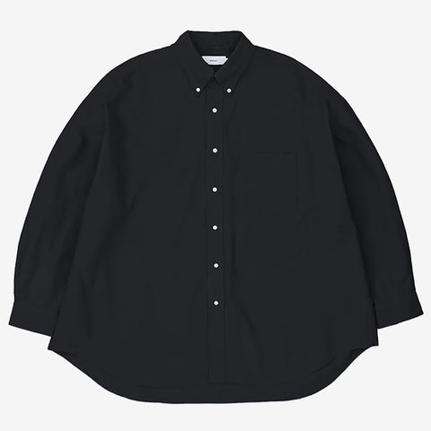 Oxford L/S Oversized B.D Shirt / Black