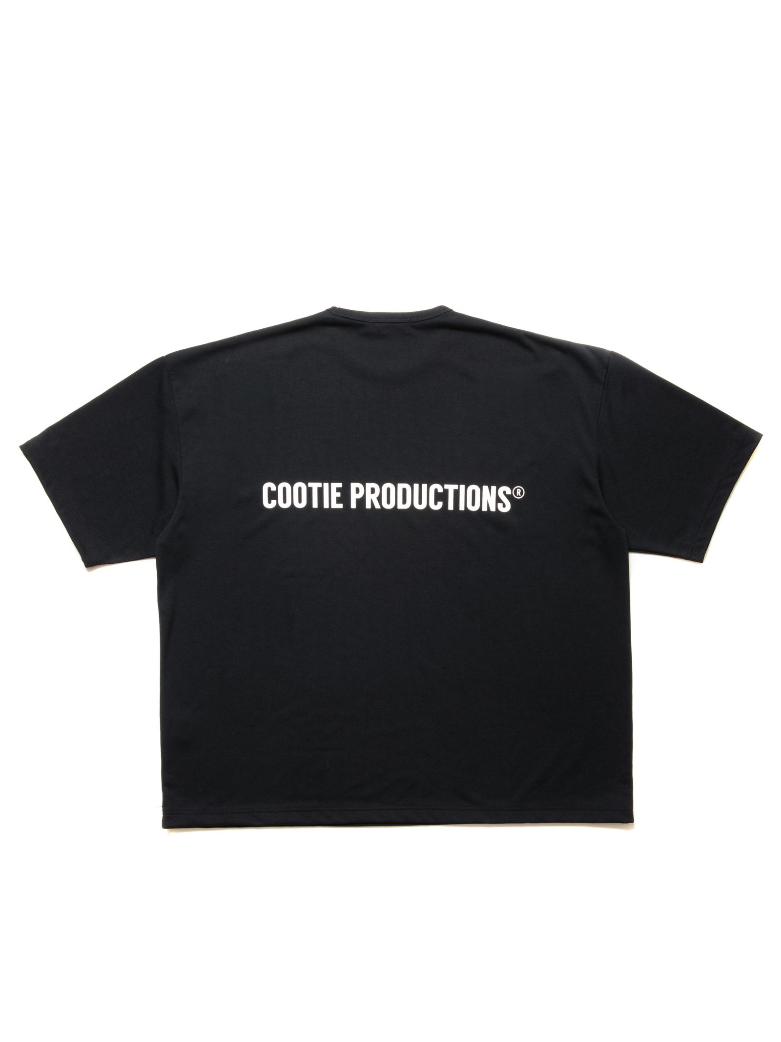 COOTIE PRODUCTIONS - Dry Tech Jersey Oversized S/S Tee / Black / ドライテックティーシャツ  | Stripe Online Store