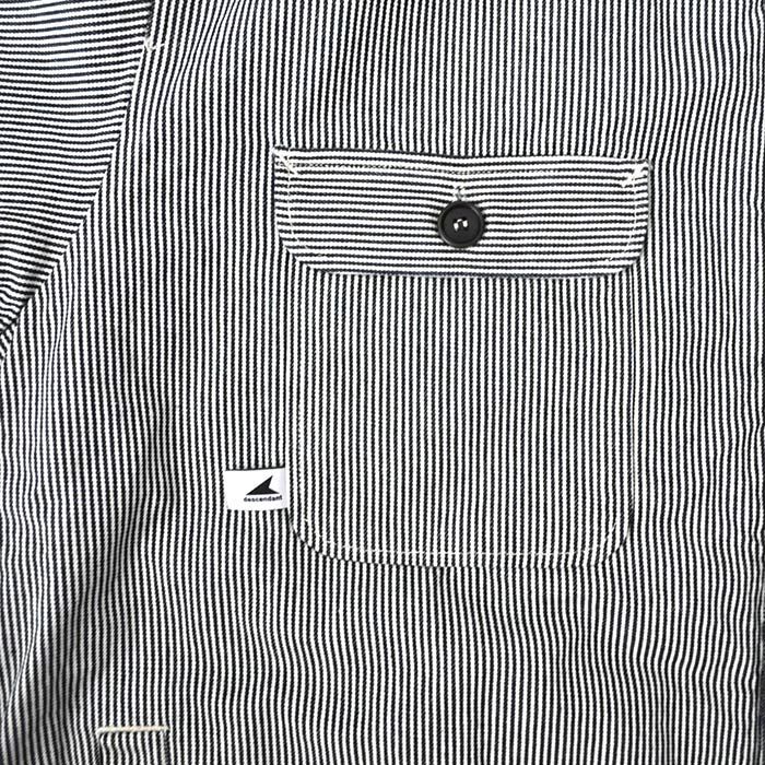 CRA90 HICKORY STRIPE JACKET POST O'ALLS / NAVY